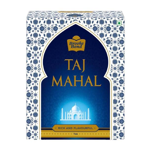 Taj Mahal Rich and Flavourful Chai - Premium Leaf Black Tea Box