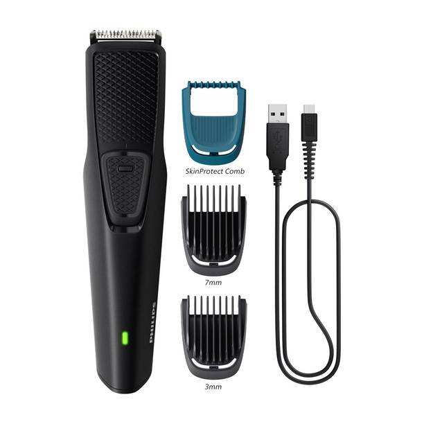 PHILIPS BT1233/18, Dura Power Tech, Skin Safe Trim Trimmer 30 min Runtime 3 Length Settings