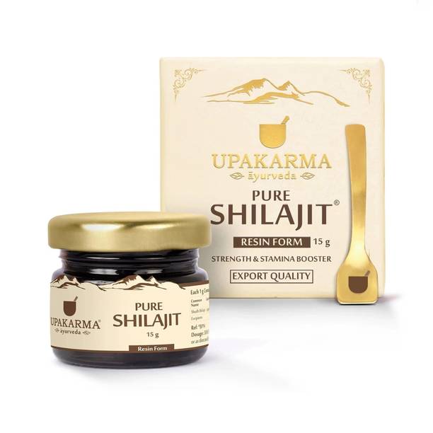 UPAKARMA Pure Shilajit Resin |High Fulvic Acid Content|Boost Performance, Power & Stamina 15 g