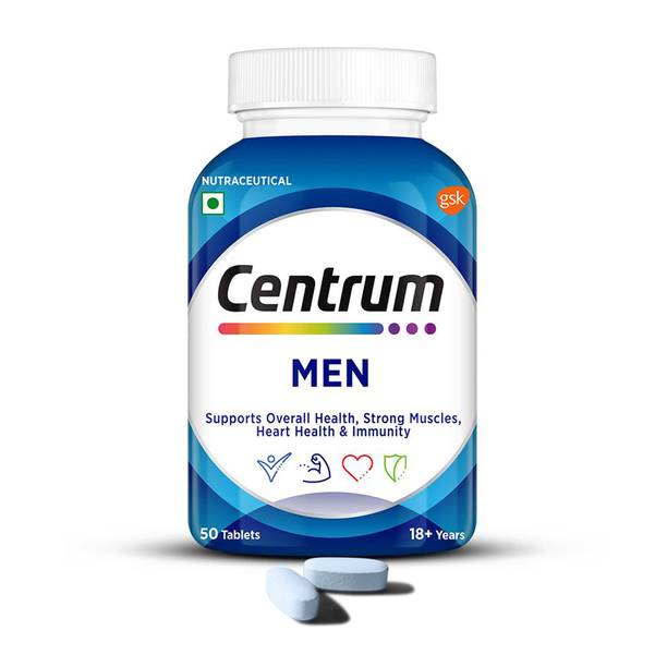 Centrum Men|Supports Overall Health (Veg) | World's No.1 Multivitamin