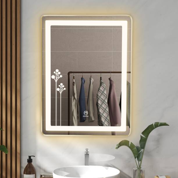 Plantex LED Bathroom Mirror with 3 Tone/Designer Mirror for Living Room/Bedroom(18X24In) Lighted Mirror