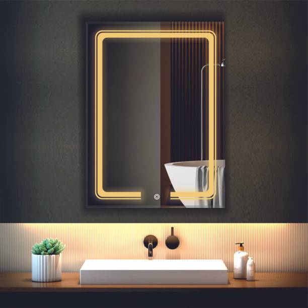 Khushi Decors Led Mirror with Light Bathroom Wall Decor 
Makeup Room 18x24 Inch LT91 Bathroom Mirror