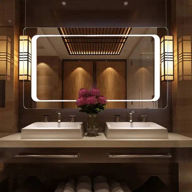 MIRROROLOGY INDUSTRY Decorative Wall 18X24 Bathroom Mirror