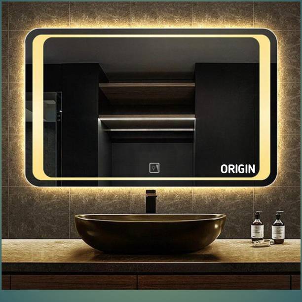 OriginMirror 03 Triple Light Led Mirror 24 x 18 Inches Lighted Mirror