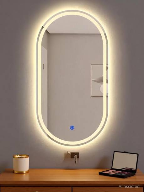 NABAB Capsul DesignerLED Mirror For Bathroom Size 18x24, Decorative Mirror with Lights Bathroom Mirror