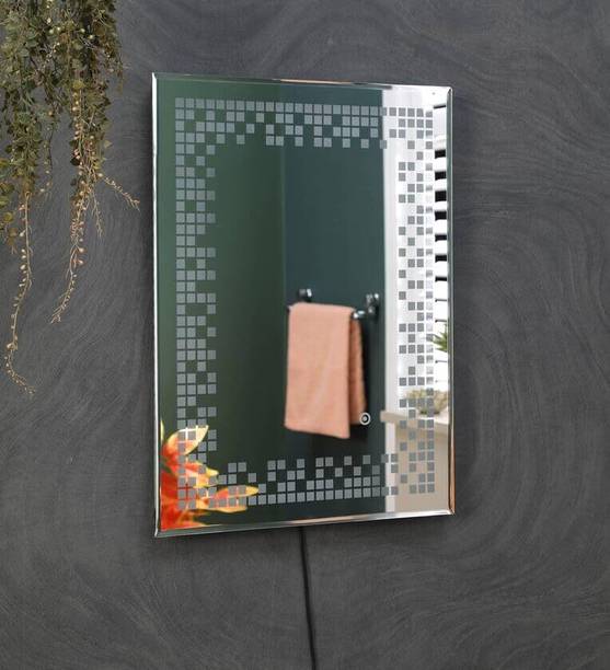 quality glass Bathroom LED Mirror with Touch Sensor Rectangular LED(18 x 36 Inch) Lighted Mirror