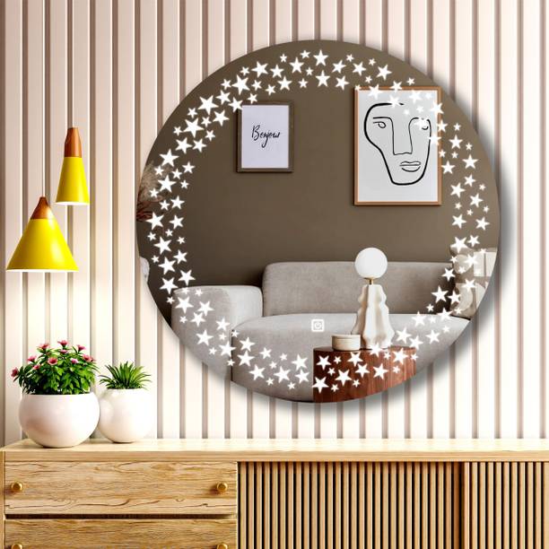 LUPPRA Wall Mounting Mirror with Light 24X24 inch Bathroom Mirror