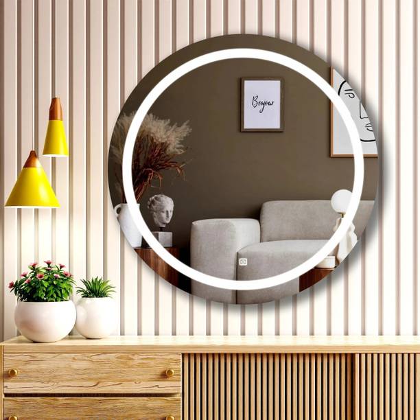 KRELIX LED Light Decorative Interior 24' x 24' Inch wall mirror for wash basin Bathroom Mirror