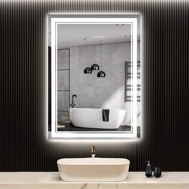 Khushi Decors Led Mirror with Light Bathroom Wall Decor 
Makeup Room 18x24 Inch LT5 Bathroom Mirror