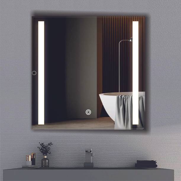 Khushi Decors Led Mirror with Light Bathroom Wall Decor 
Makeup Room 24x24 Inch LT34 Bathroom Mirror