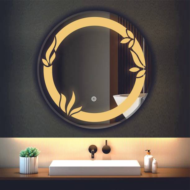 Khushi Decors Led Mirror with Light Bathroom Wall Decor 
Makeup Room 21x21 Inch LT70 Bathroom Mirror