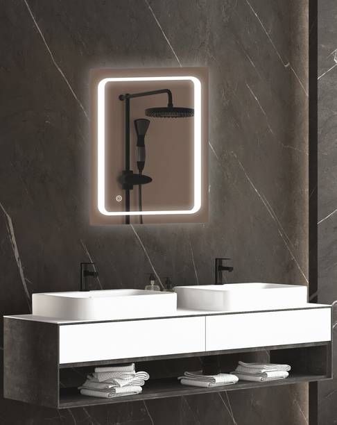 TRYOTONE Wall Led Mirror With Touch Sensor 3 Led Lights 18X24inch Bathroom/Wash Basin Lighted Mirror