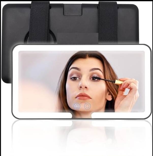 SR CREATION srcreation00099 rechargable car vanity mirror with light,makup light with 3 mode Lighted Mirror