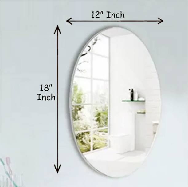 RannS 12" x 18" Inch Oval Mirror F_D Decorative Mirror