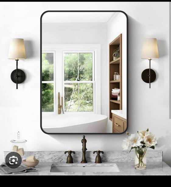SSworld 12'X18' Elegant Thin-Frame Black Wall mirror Bathroom Mirror