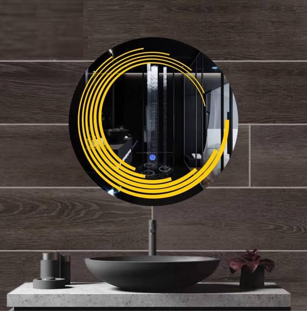 MERKEZI ART MC32 Led Mirror For Wall, Bathroom, Living Room, 3 In 1 Color, 24 x 24 Inch Lighted Mirror