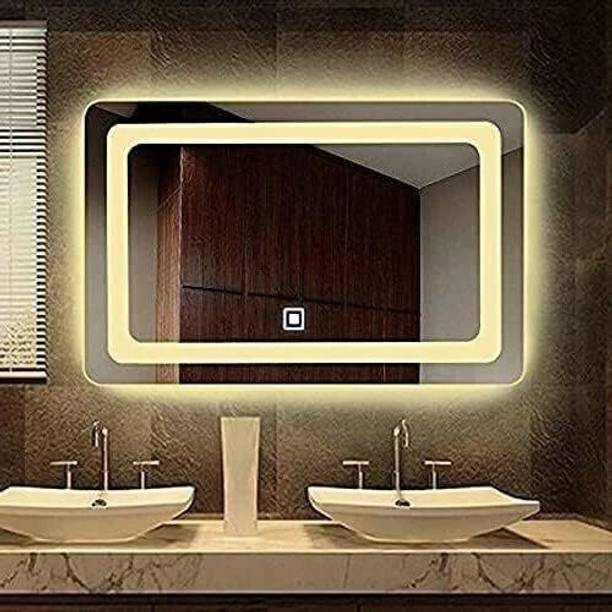 LUPPRA Decorative LED Wall Mirror With Touch Sensor for Bathroom Living Rooms Corridor Bathroom Mirror