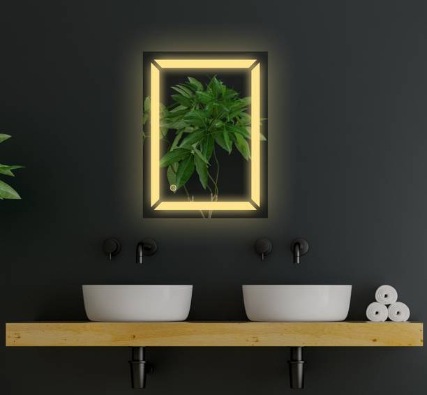 TRYOTONE Wall Led Mirror With Touch Sensor/3 Led Lights 18X24inch Bathroom Lighted Mirror