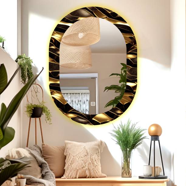 LUPPRA 17.5×23.5″ Capsule LED Mirror with 3 Light Modes Bathroom Mirror