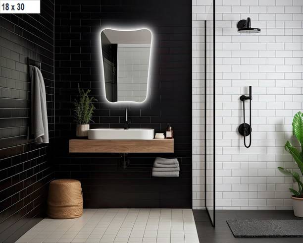 quality glass Bathroom LED Mirror Touch Sensor 3 Light Effects Glass(18x30inch) Lighted Mirror