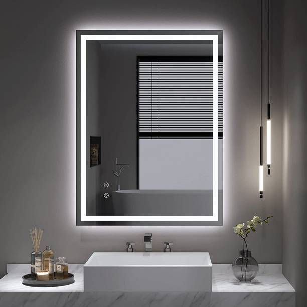 PRINCE ART Led Mirror with Light Bathroom Wall Decor 
Makeup Room 18x24 Inch LT19 Bathroom Mirror