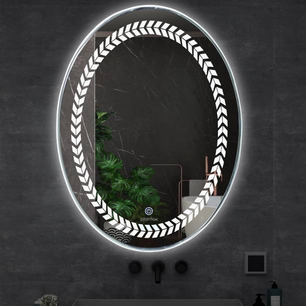 Impulse by Plantex LED Mirror Glass with Sensor for Bathroom/3 Tone Light- (18x24 inch) Lighted Mirror