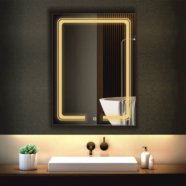 INFUSION DEKORS 18 x 24-Double Line Gap Mirror Bathroom Mirror