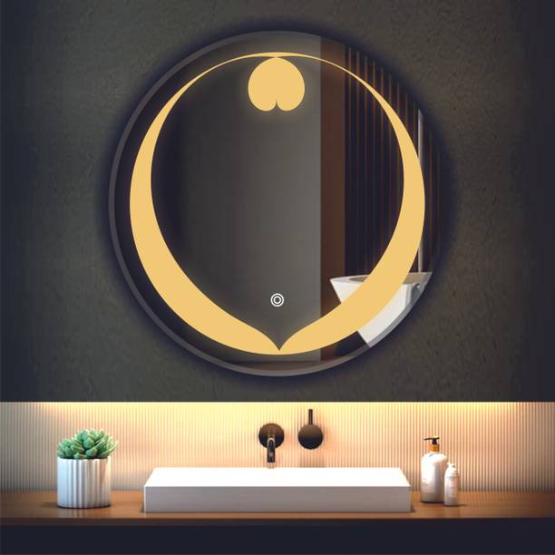 Khushi Decors Led Mirror with Light Bathroom Wall Decor 
Makeup Room 21x21 Inch LT67 Bathroom Mirror
