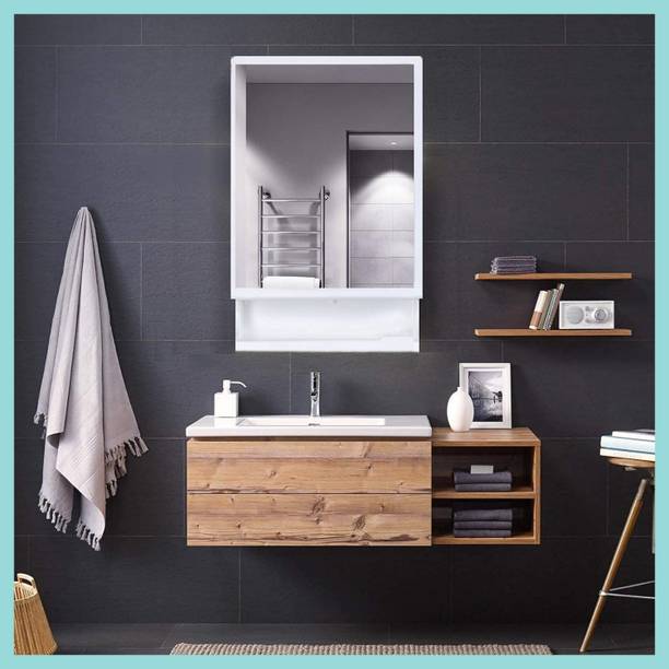 CIPLA PLAST New Look Mirror Cabinet For Bathroom Color White