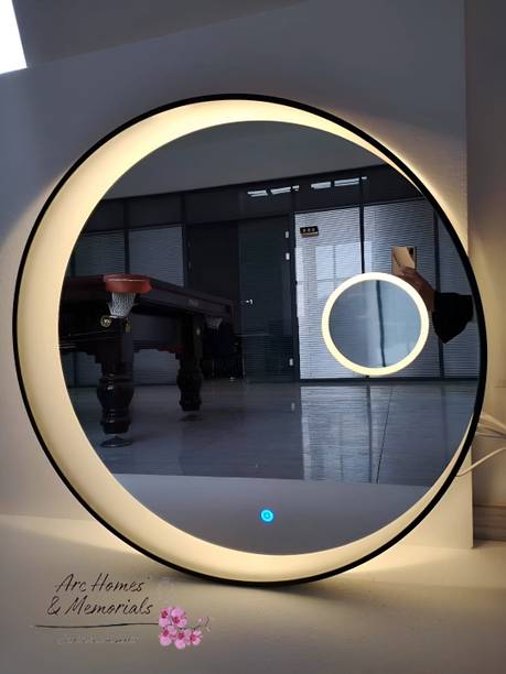 ARC homes & memorials light mirror 21*21 inch Led Mirror for Bathroom and Living Room_k Lighted Mirror