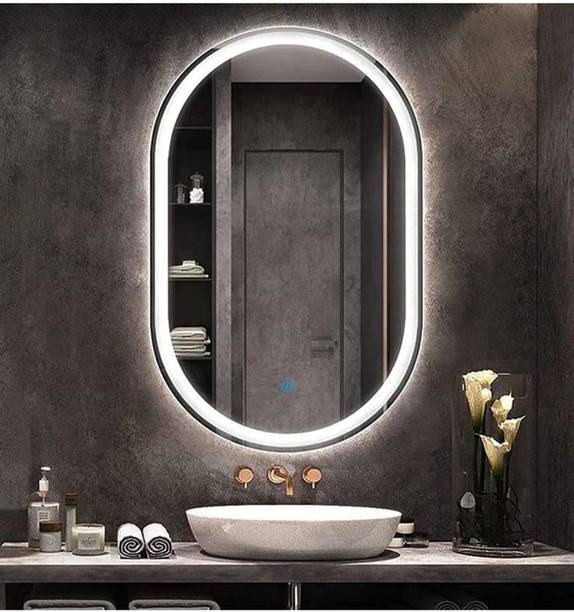 plazzio Capsule LED Bathroom Mirror Touch Sensor Light(Warm,White,Natural White)18x24 Lighted Mirror