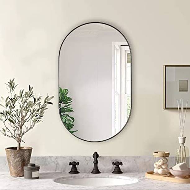 MirrorMasters 12"inch By 18"inch Capsule Shape Mirror . Decorative Mirror