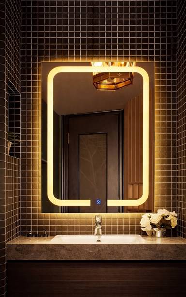 ZARAGLASS LED mirror 3 colour light lighting mirror rectangle shaped 18 by 24 inch Lighted Mirror