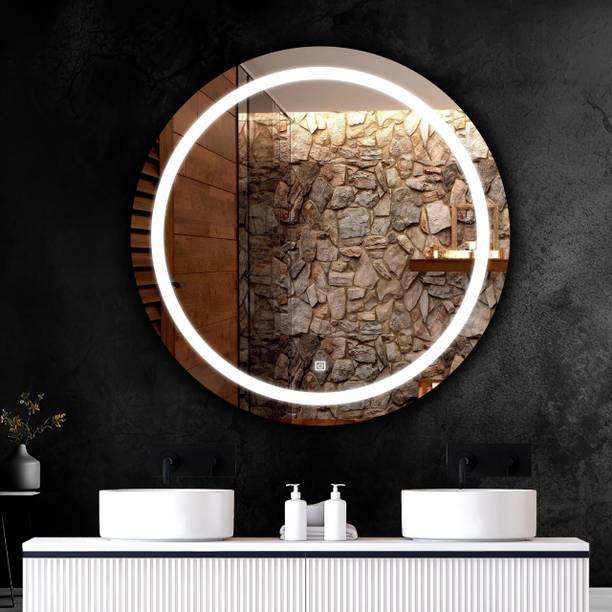 KRELIX LED Lights Decorative Interior 24 * 24 Inch wall Bathroom Mirror