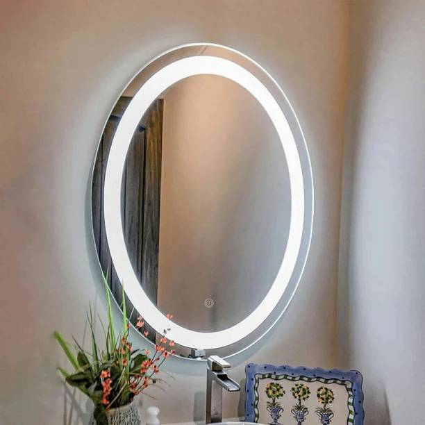 Khushi Decors LED Bathroom Wall Mirror, Wall Mirror with Light for Wall Decor Size:12" x 18" Bathroom Mirror