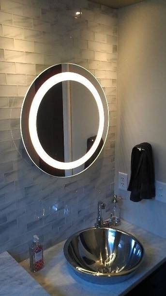 Aklighting 4000K LED Rectangular Touch Switch (Neutral White,24 X24 Inch) Bathroom Mirror