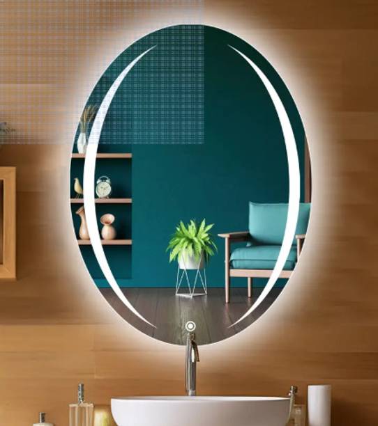 Pincode OVAL SHAPE LED MIRROR 3 COLOR LIGHT WITH TOUCH SENSOR Bathroom Mirror