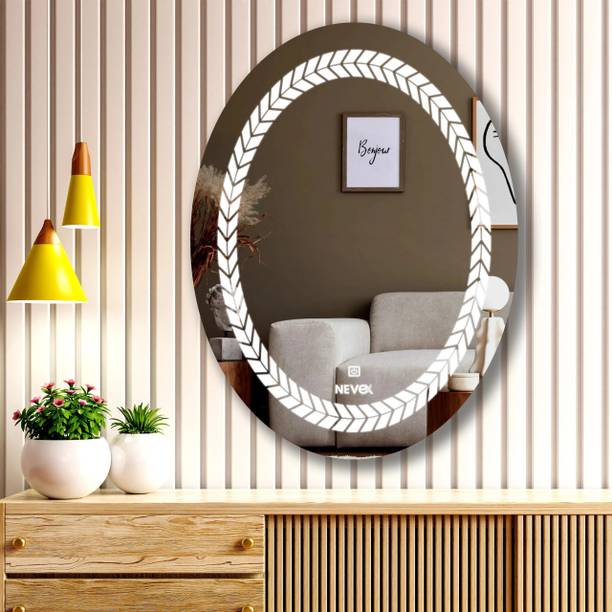 LUPPRA 18x24 Inch Oval LED Mirror 3-Color Light (Warm, White, Natural) Decorative Mirror