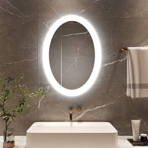 Khushi Decors Led Mirror with Light Bathroom Wall Decor 
Makeup Room 12x18 Inch LT1 Bathroom Mirror