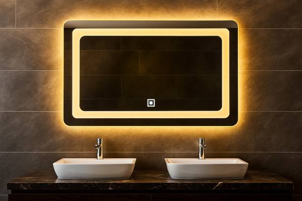 JOZIBA _01 Warm Led Mirror with touch Sensor Decorative Wall Mounted Horizontal Bathroom Mirror
