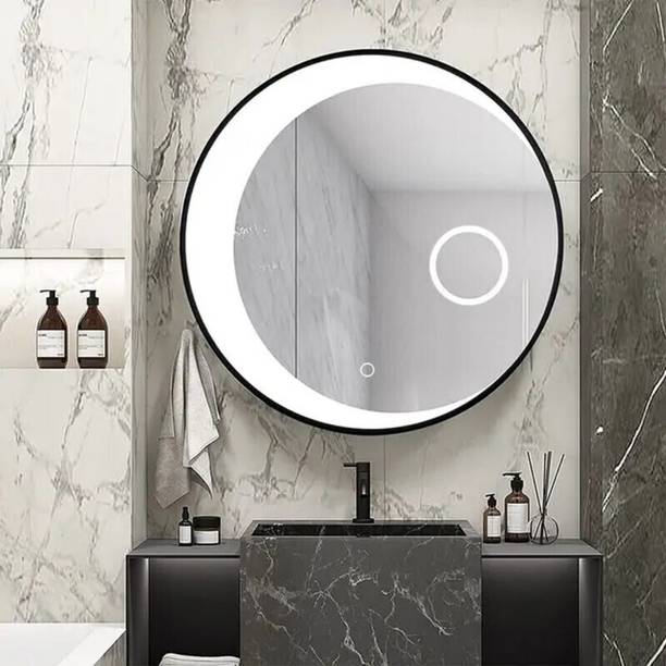 MIRROROLOGY INDUSTRY 24x24 Lighted Beauty Bathroom Mirror