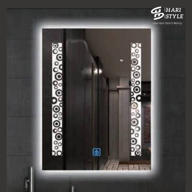 Hari Style Rectangle HS 80 LED Mirror with 3colors (White,Warm white & dim)18x24 Decorative Mirror