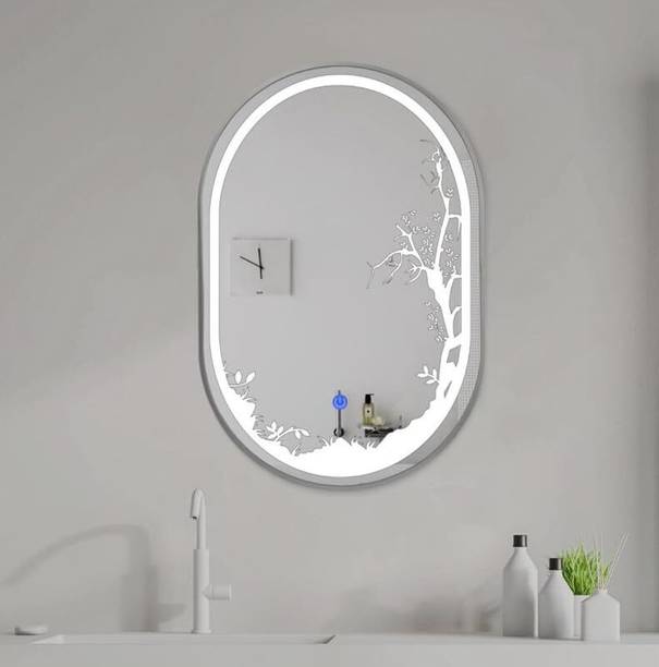 MERKEZI ART MA28 Led Mirror For Wall, Bathroom, Living Room, 3 In 1 Color, 18 x 24 Inch Lighted Mirror