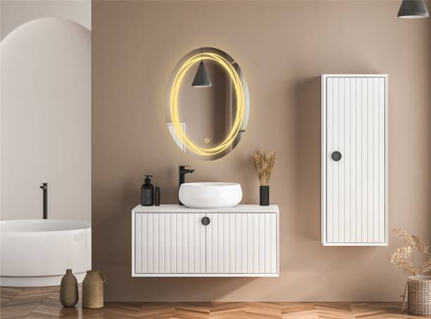 TRYOTONE Wall Led Mirror For Bathroom, Wash Basin With Touch Sensor & 3 Led Lights Lighted Mirror