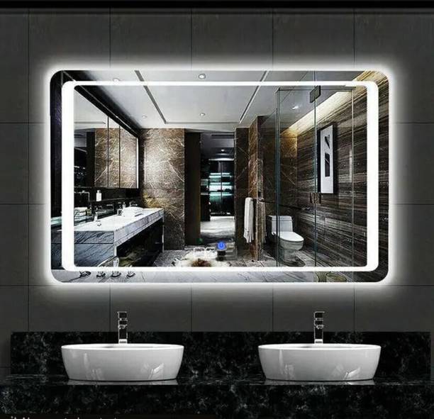 MIRROROLOGY INDUSTRY Decorative Wall Lighted 18X24 Bathroom Mirror