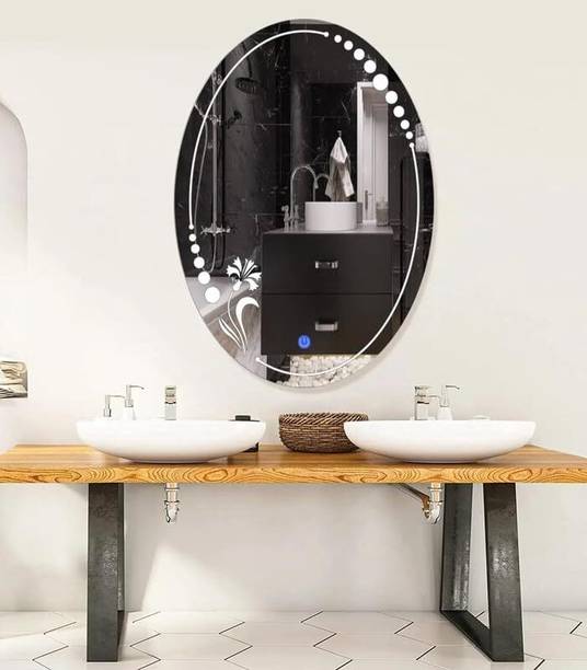 MERKEZI ART MB17 Led Mirror For Wall, Bathroom, Living Room, 3 In 1 Color, 18 x 24 Inch Lighted Mirror