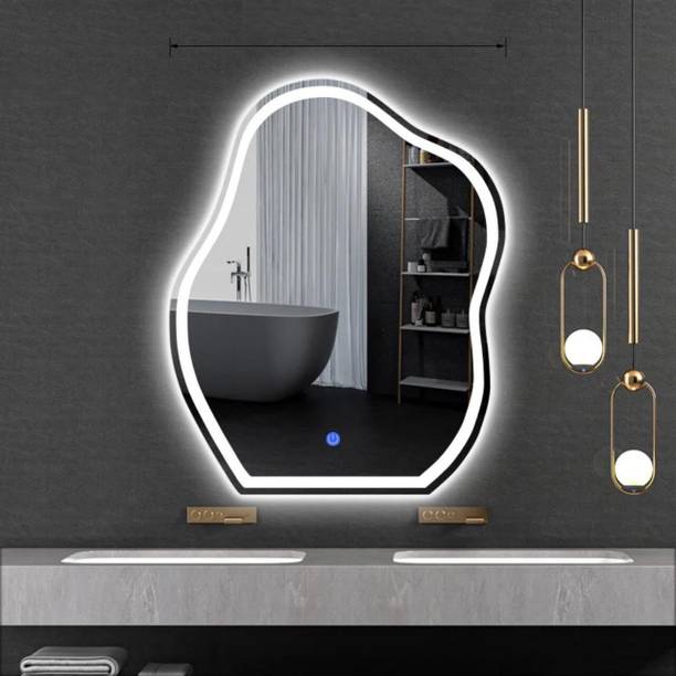 MERKEZI ART Led Mirror For Wall, Bathroom, Living Room, 3 In 1 Color, 18 X 24 Inch MF01 Lighted Mirror