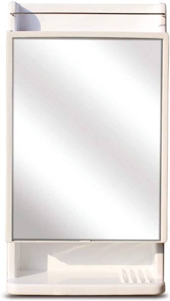 CIPLA PLAST Rich Look Bathroom Mirror Cabinet | 5 Shelves Washroom Mirrors Bathroom Mirror