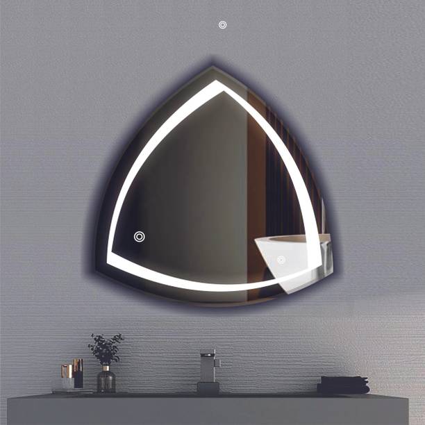 PRINCE ART Led Mirror with Light Bathroom Wall Decor 
Makeup Room 24x24 Inch LT61 Bathroom Mirror
