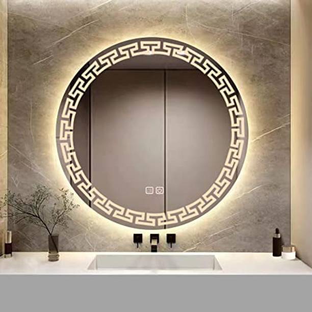 Mirrornix Round Wall Mounted with Backlit LED Light, Vanity Mirror, Anti-Fog Bathroom Mirror